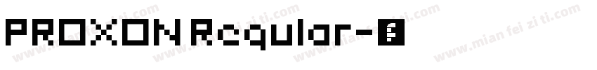 PROXON Regular字体转换